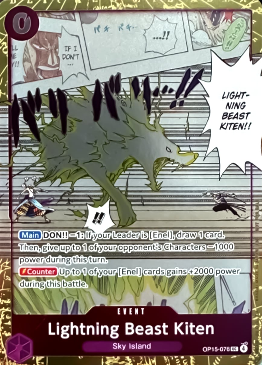 Lightning Beast Kiten (OP15-076)